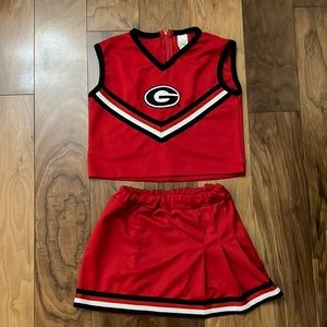 Georgia Bulldogs girls cheer leading costume size 8